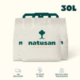 Natusan Sustainable Clumping Cat Litter 30L
