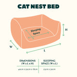 Project Blu Eco-Friendly Nest Cat Bed (XS) Dimensions
