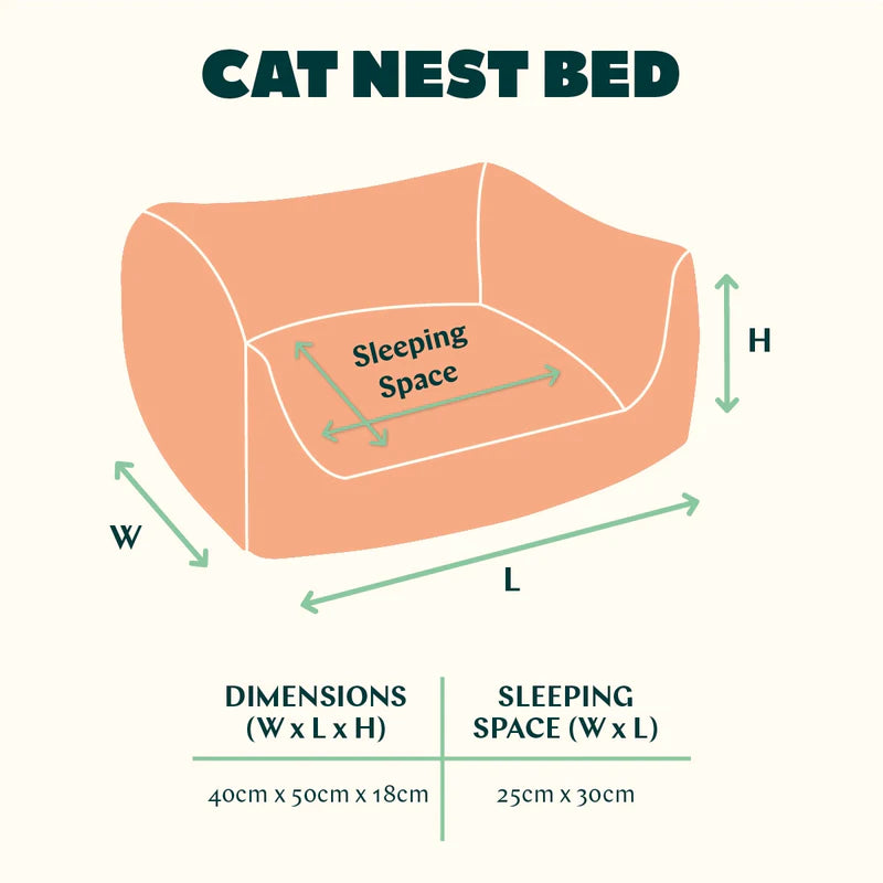 Project Blu Eco-Friendly Nest Cat Bed (XS) Dimensions